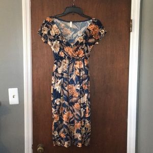 Pink blush maternity dress